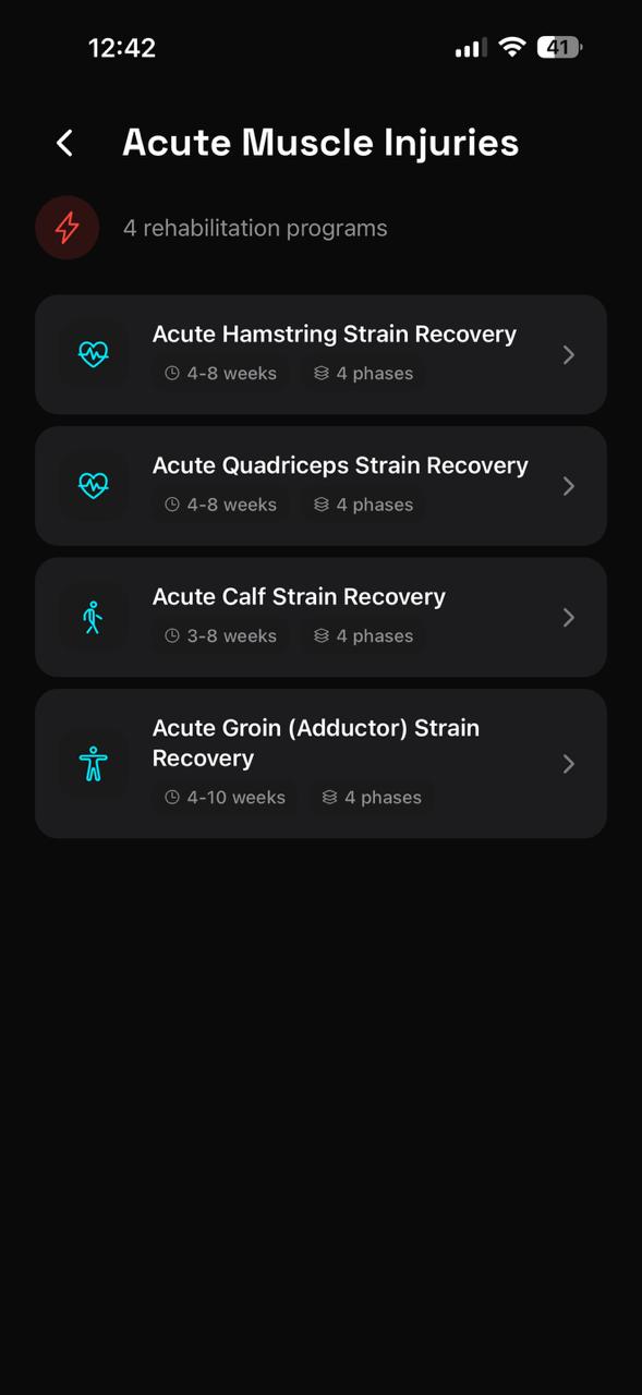 Rehabilitation exercises